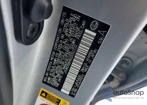 2016 Lexus Ct 200 from USA, damaged, VIN JTHKD5BHXG2252722